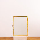 BEA cadre numéro de table menu verre doré