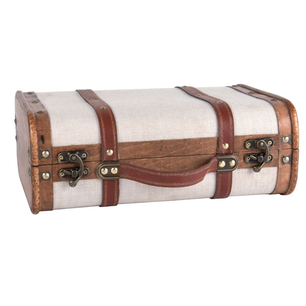 Valise tissu en bois – Image 1