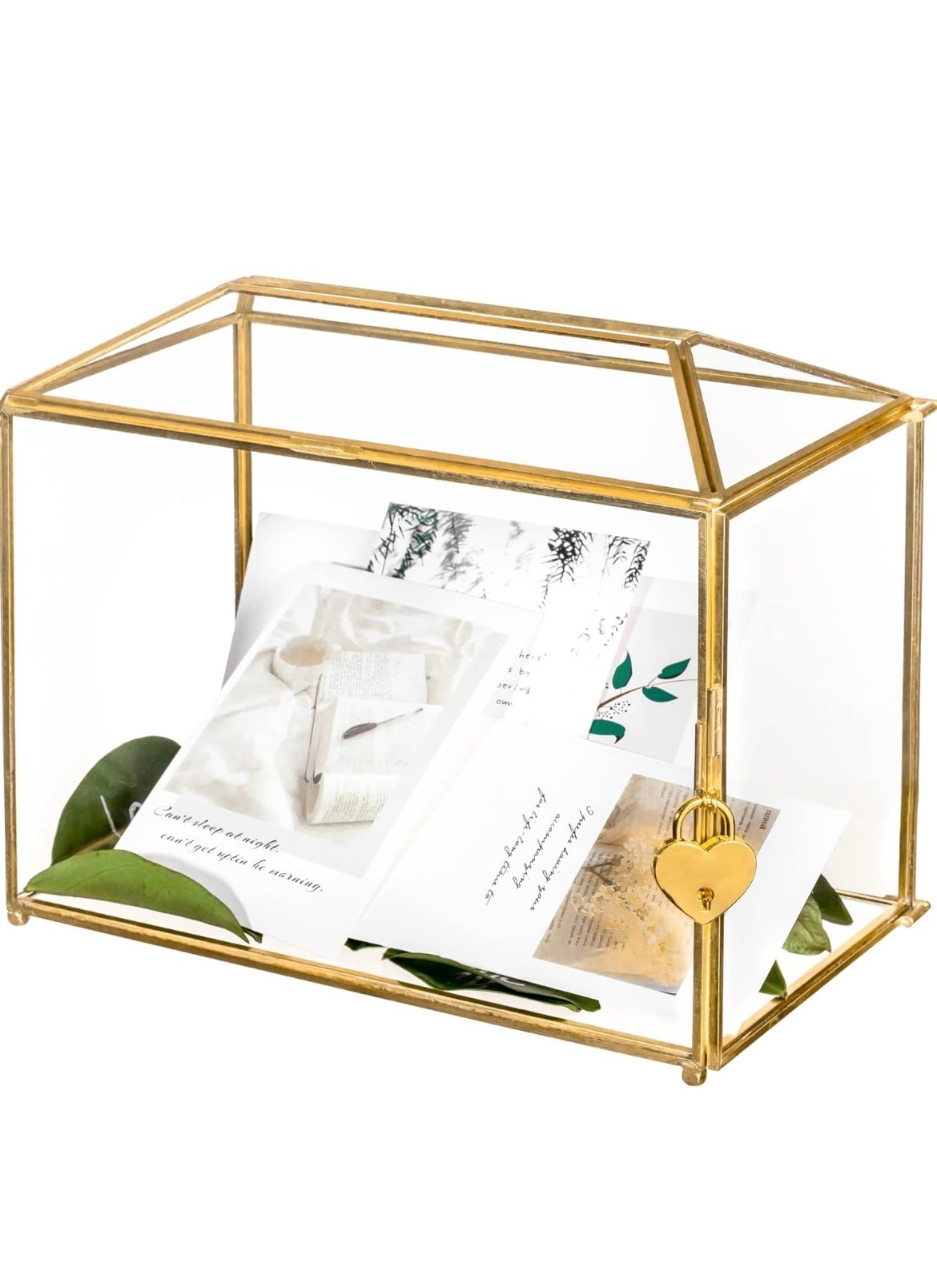 Urne dorée et verre LOUNA – Image 1
