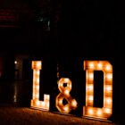 Trio de lettres lumineuses en bois - Thumbnail Image 5