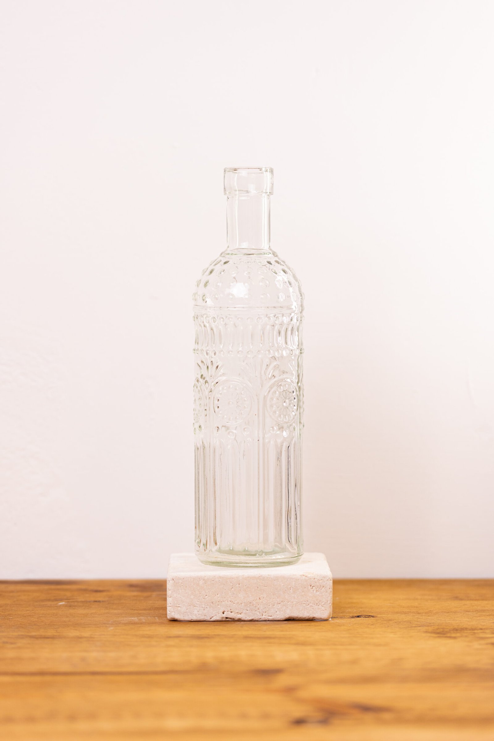 Bouteille à motifs - Transparente – Image 1