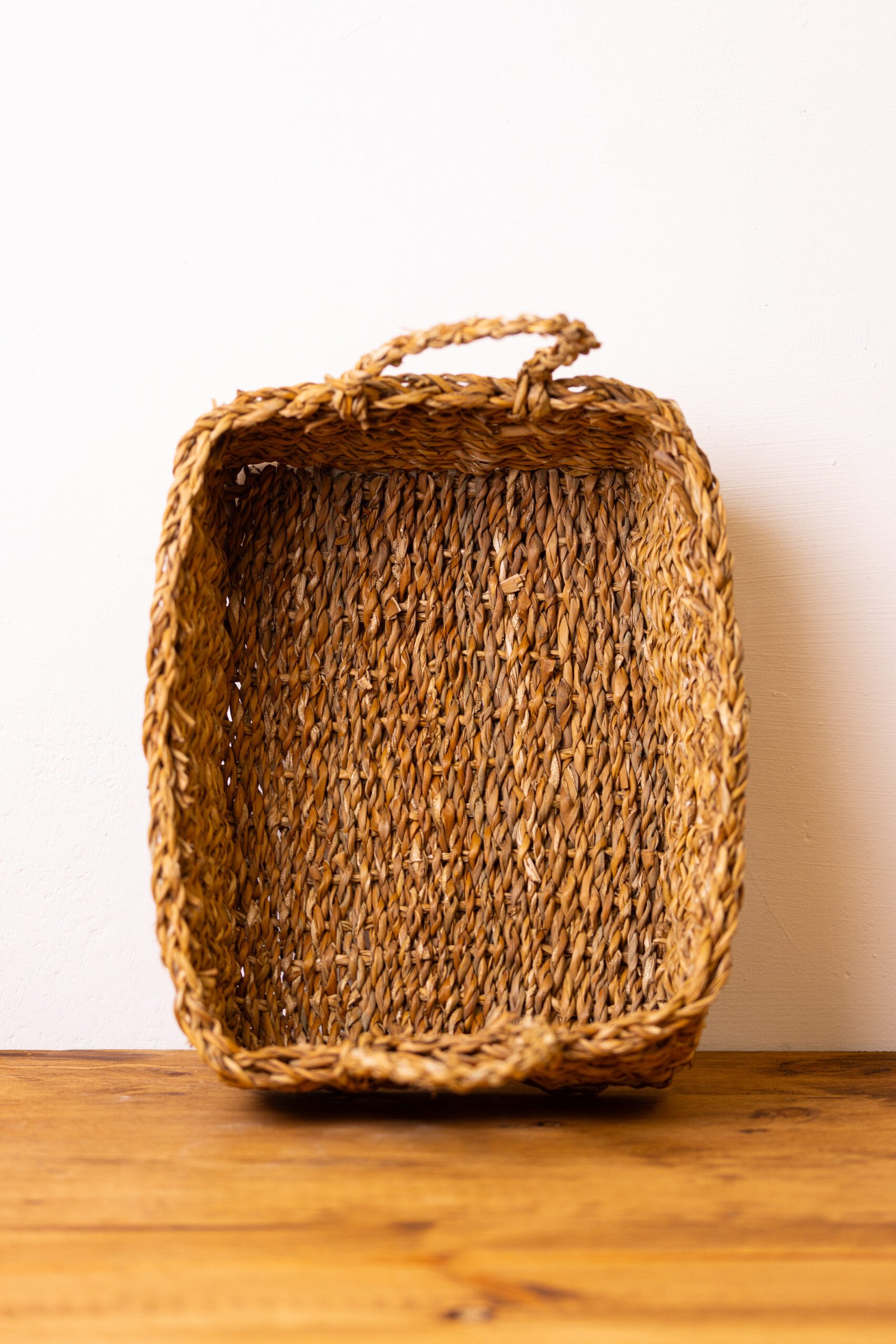 Panier rectangle en jonc – Image 3