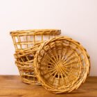 Panier rond en osier - Thumbnail Image 1