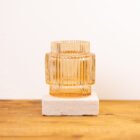 Photophore strié CHAMPAGNE - Thumbnail Image 1