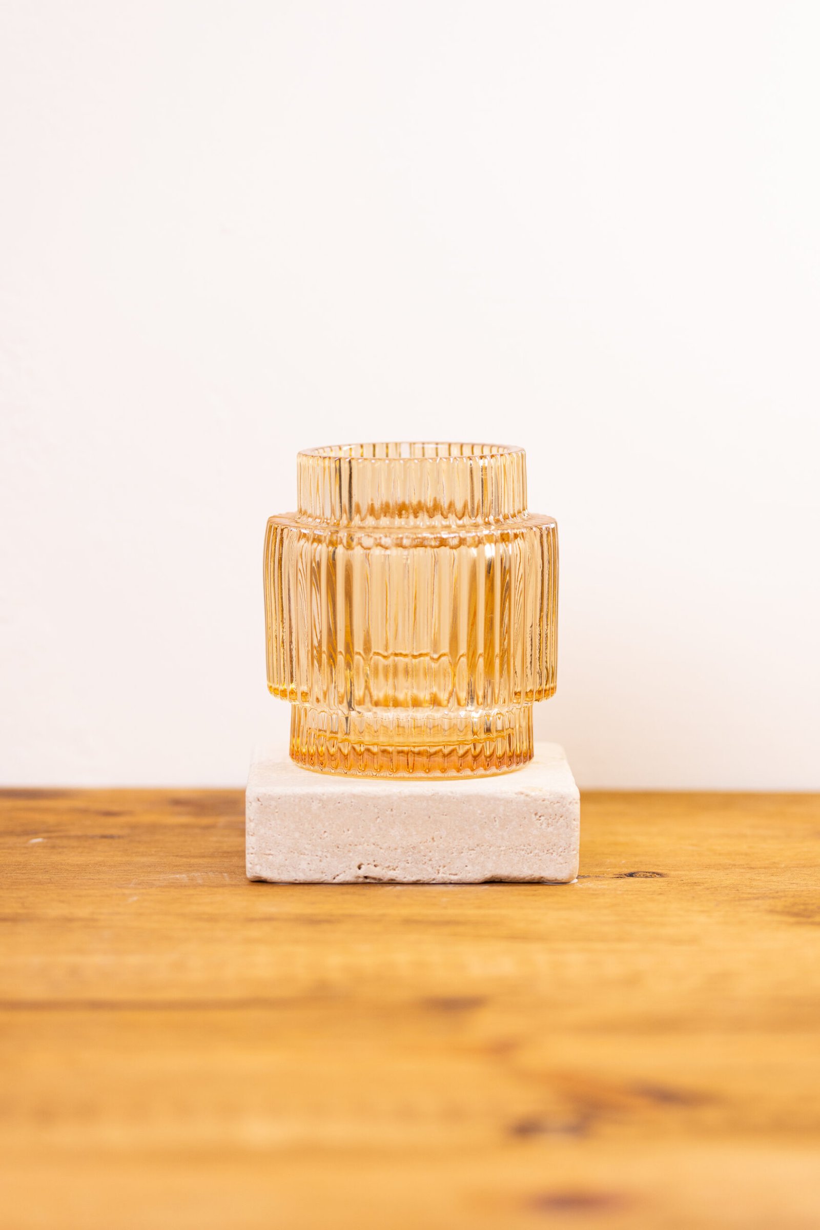 Photophore strié CHAMPAGNE – Image 1