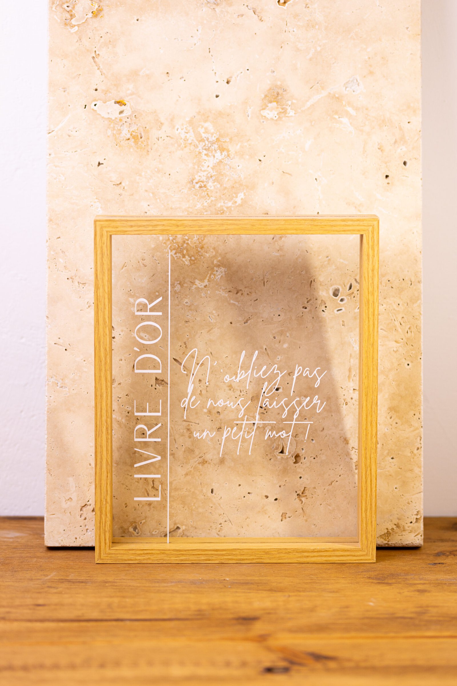 Cadre bois LIVRE D’OR – Image 1