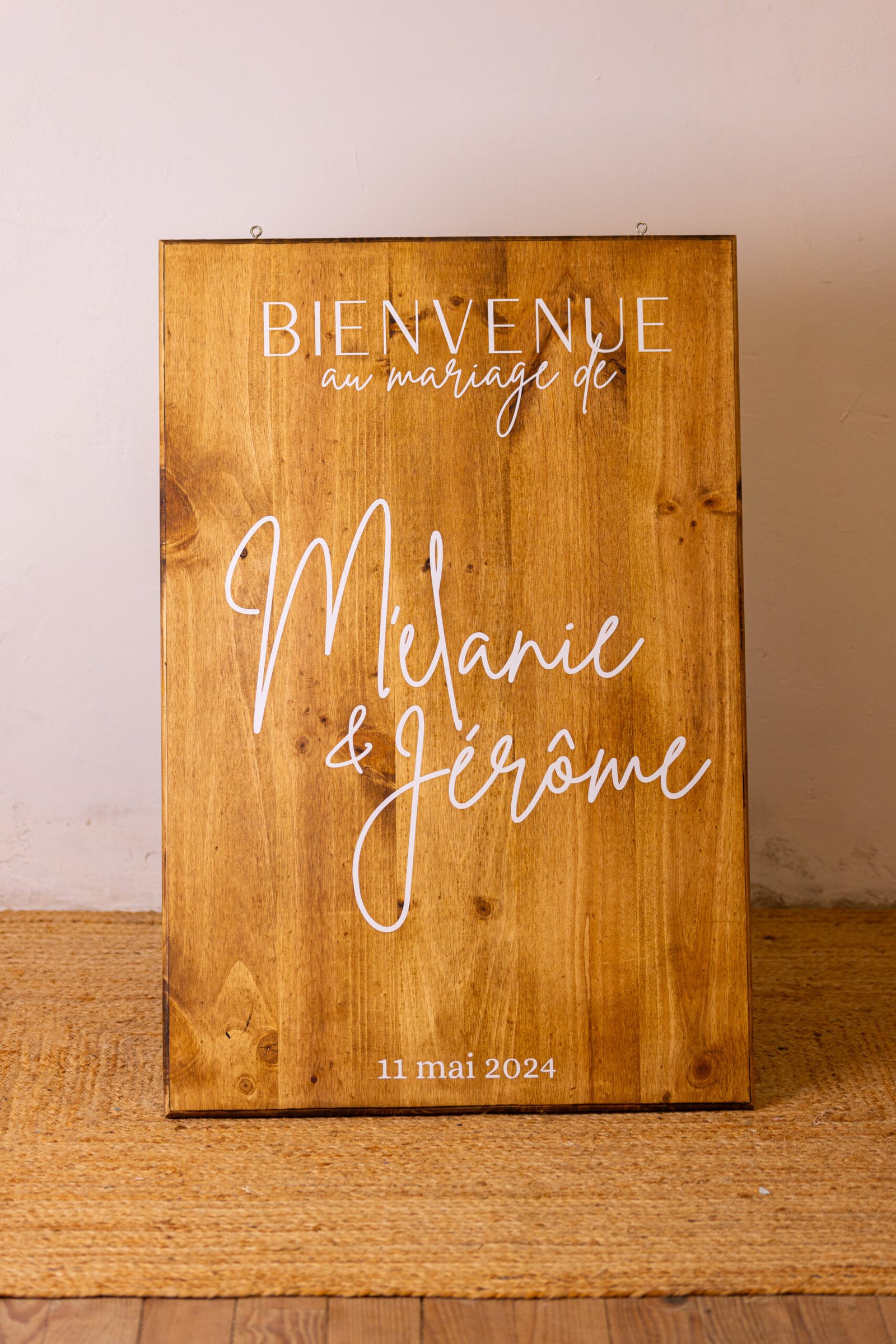 Panneau de bienvenue en bois XXL – Image 1